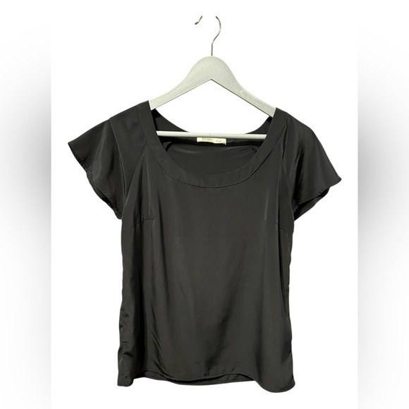 🟣Old Navy Black Flutter Sleeve Blouse – XS - Picture 1 of 3